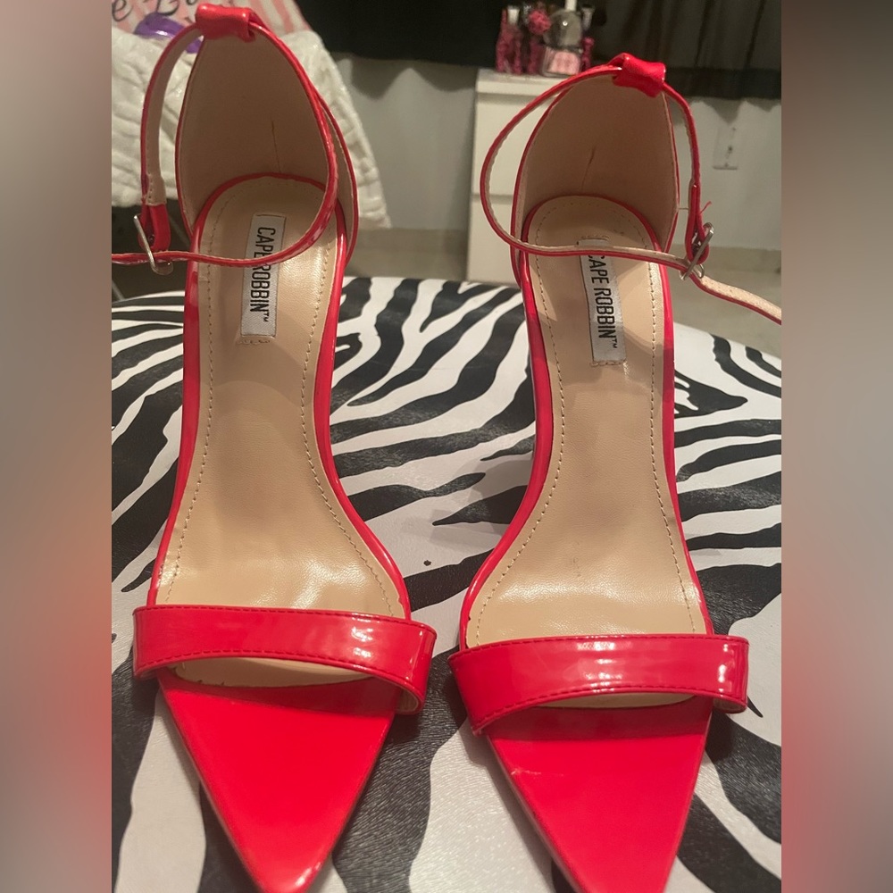 Cape Robbin red orange heels